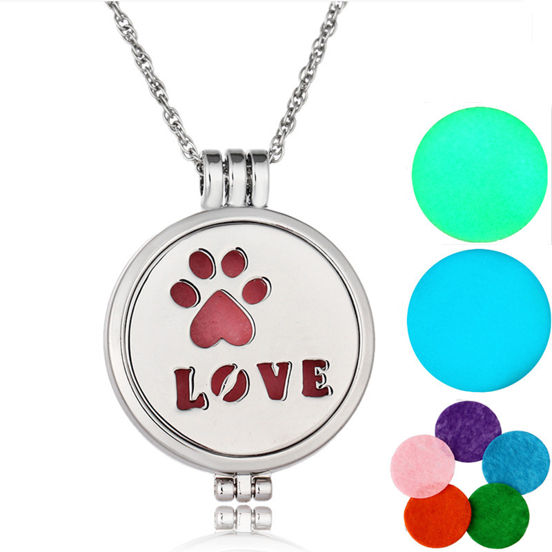 Fashion English Love Letter Aromatherapy Necklace Wholesale Nihaojewelry display picture 4