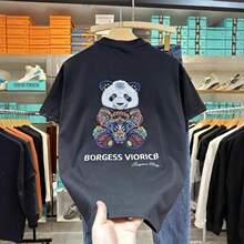 欣男装变色潮牌全刺绣重工痞帅时尚男士短袖