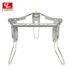 Outdoor climbing stainless steel pot rack portable folding barbecue rack camping picnic high temperature resistant triangle stove rack