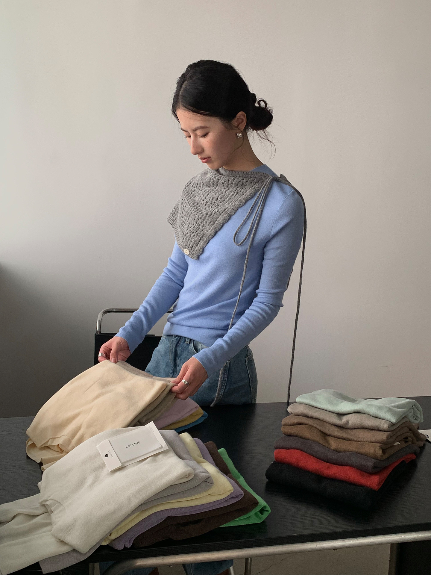 オンライン広州十三行秋冬新作インナーウェアレディース万能着痩せ長袖トップス女性用6058