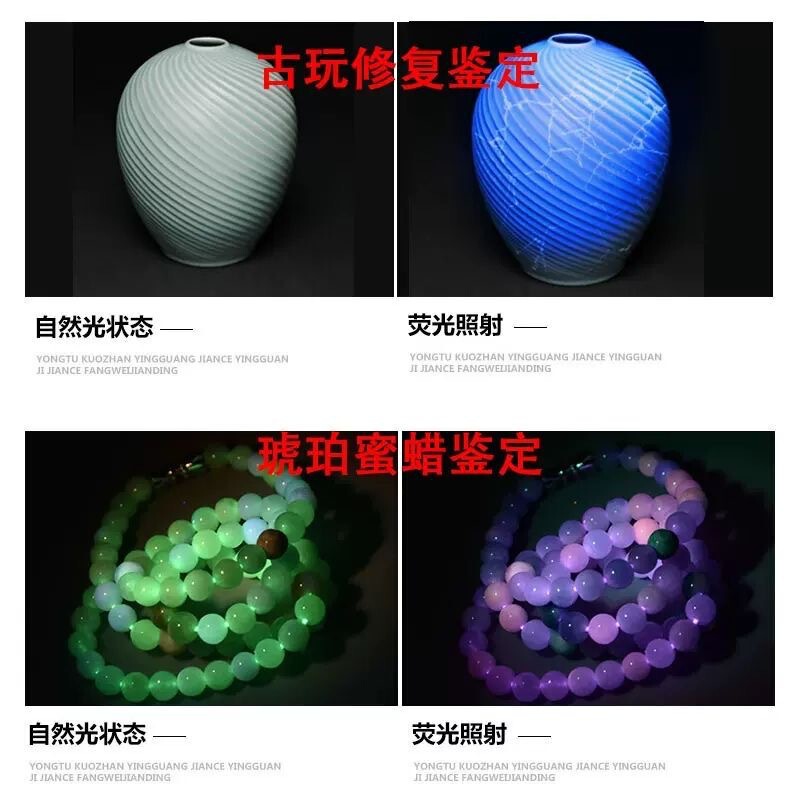 紫色光紙幣検出ランプ uv365 蛍光剤検出猫苔ランプ野菜検出ランプ充電式懐中電灯小型|undefined