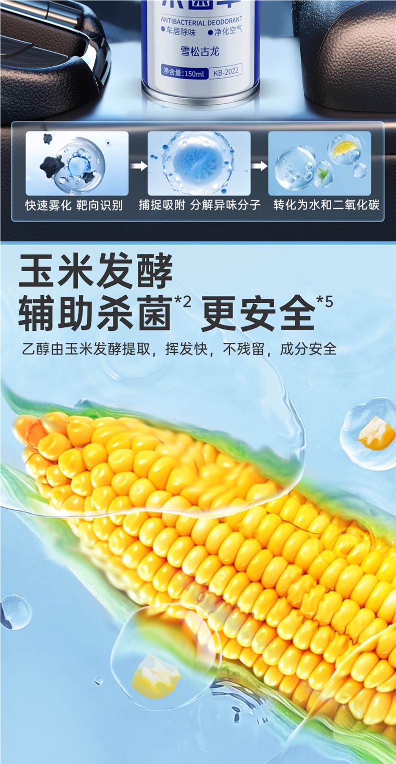Goodway Car Odor Removal Car Air Conditioner Deodorization Sterilization Air Purification Artifact Deodorizing Freshener Car