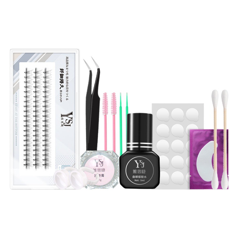 Traje de pestañas de auto-injerto ojos abiertos injerto 5D pelo novato auto-injerto traje de herramientas traje OEM al por mayor