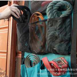 跨境 马房工具收纳包挂袋马刷收纳马具马房用品 工具收纳包