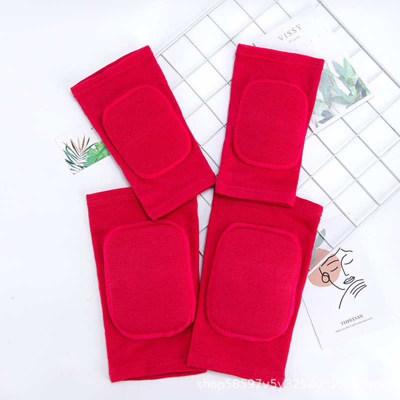 Red sponge knee pads, elbow pads, increased thickness