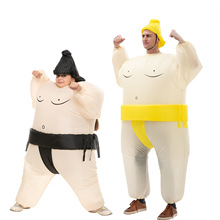 跨境日本相撲充氣服兒童款成人款卡通人偶充氣服多色相撲摔跤服裝