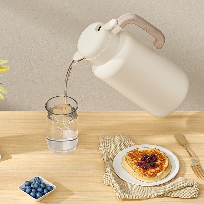 Thermos, capacious glass teapot for students, liner