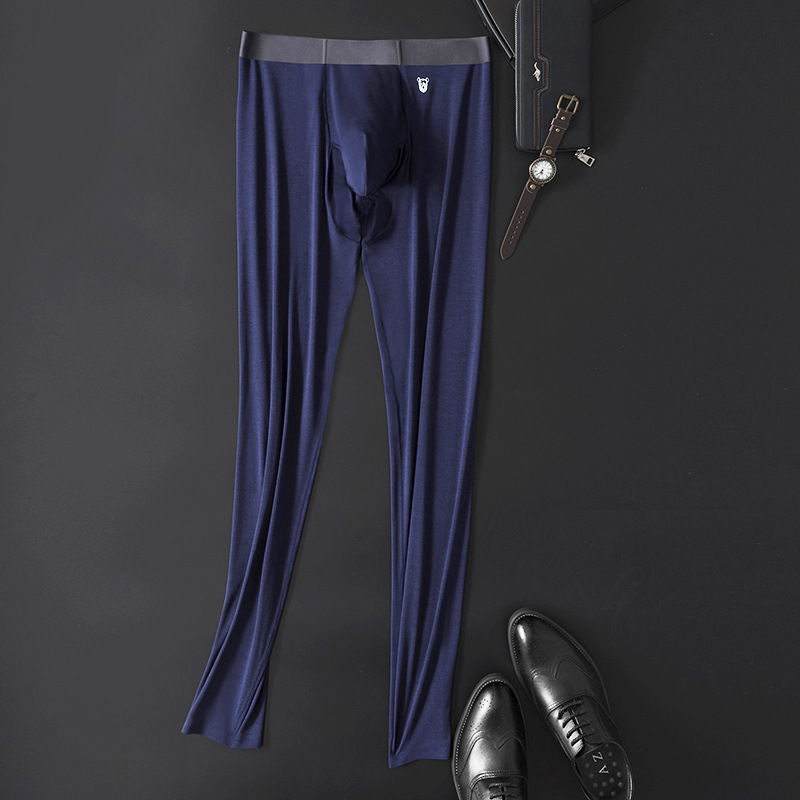 Men's High-end Fleece Thin Inner Thermal Pants Image 5