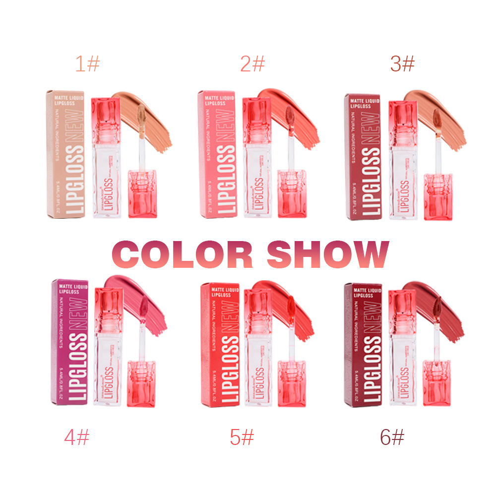 Cross-border Non-stick Cup Glaze Velvet Matte Nude Color Whitening Lipstick Waterproof Long-lasting Lip Gloss Cosmetics_voghion.com
