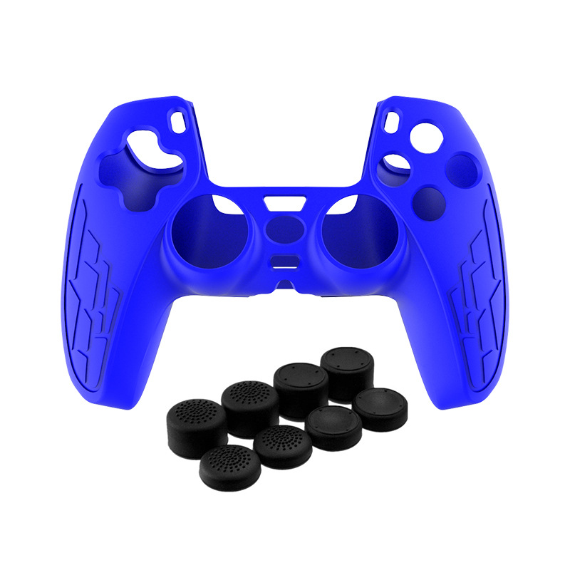 TOYILUYA/Yilu ya PS5 cubierta de la manija ps5 engrosada cubierta de goma suave cubierta protectora cubierta de textura antideslizante con tapa