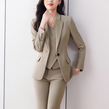 新款女士职业高级感秋冬套装西装气质2023时尚潮流live新势力正装