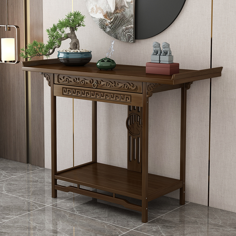 ✅ Altar for Home Use, New Chinese-Style Buddhist Altar, Shrine, Standing Cabinet, Buddha Statue, Guanyin Bodhisattva Worship Cabinet