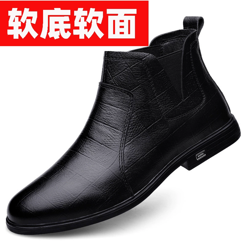 Мужские ботинки очень большого размера, высокие туфли из натуральной кожи 45, мужские Модные Ботинки Martin в стиле ретро, Ботильоны 36, ботильоны, ботинки челси