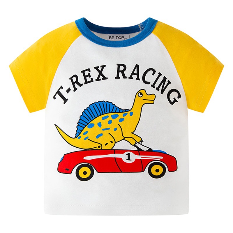 Ser superior de dibujos animados de color a juego de enchufe nuevos niños de manga corta de verano ropa de dibujos animados de verano niños de media manga entrega de una pieza