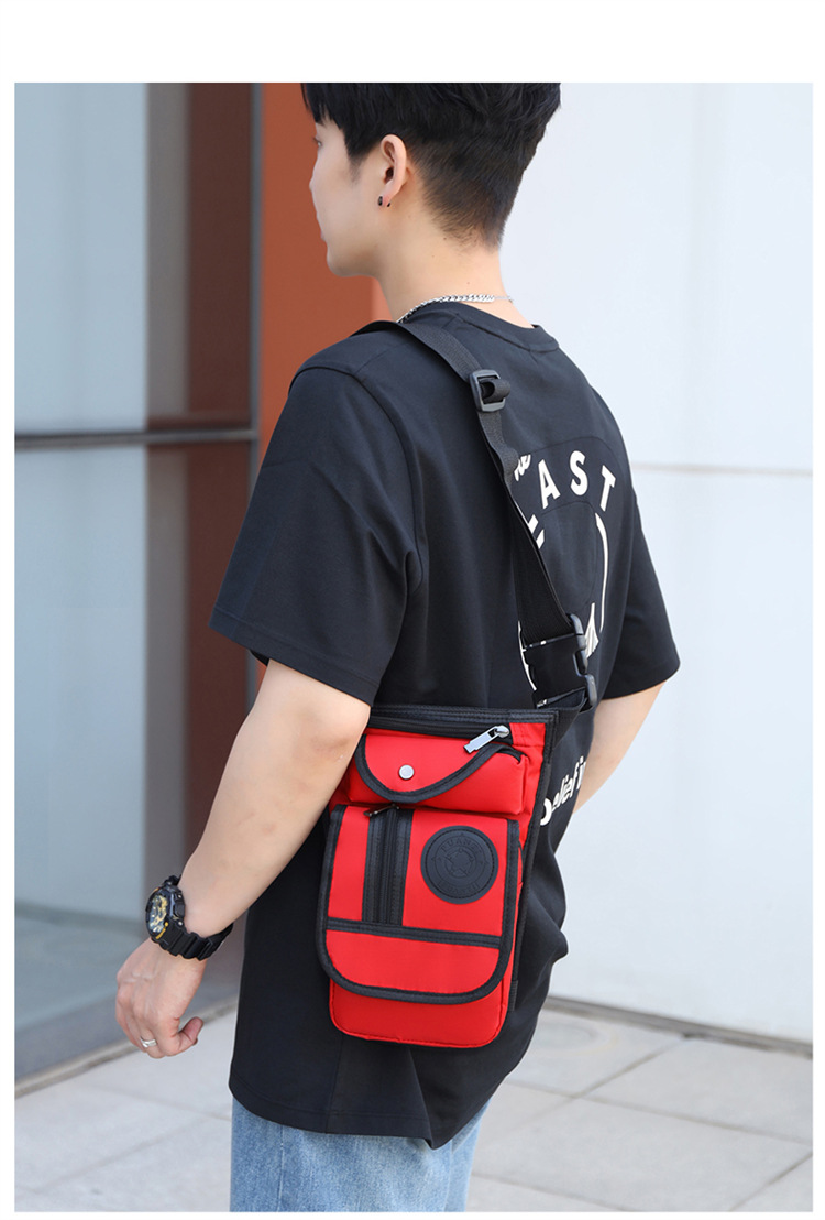 Men's Streetwear Solid Color Oxford Cloth Waist Bags display picture 1