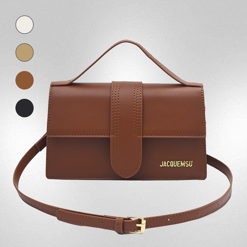 Cross-border high-end single shoulder small square bag simple magnetic buckle handbag niche high-grade sense letter versatile cross-body bag women's bag
