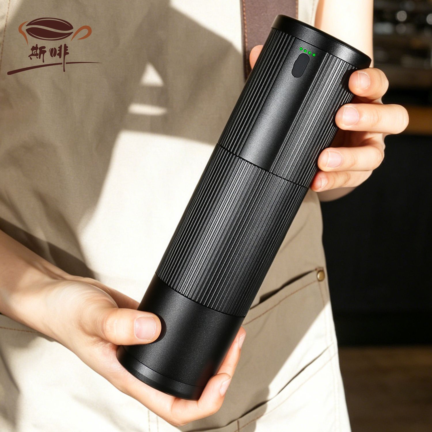 Molinillo de granos de café inalámbrico portátil de carga, molinillo eléctrico de atracción doméstica de granos de café italiano a mano