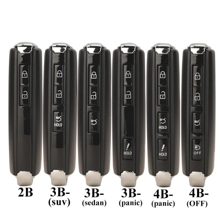 Suitable for Mazda 2-key, 3-key, 4-key smart remote car keys with 6A chip, 49 chip, 433 frequency