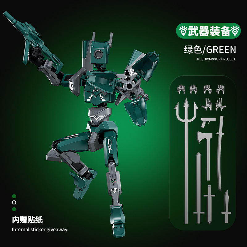 Juguete de modelo multiarticulable multi-mórfico transfronterizo ángel articulado humano descomprimido robot de quinta generación