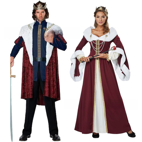 Men's Halloween Christmas Costume Classic European and American Court Royalty Prince King Opera Drama Performance Costume