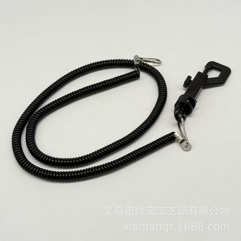The factory specializes in the production of plastic spring cords, EVA spring phone cords, and retractable anti-theft keychains