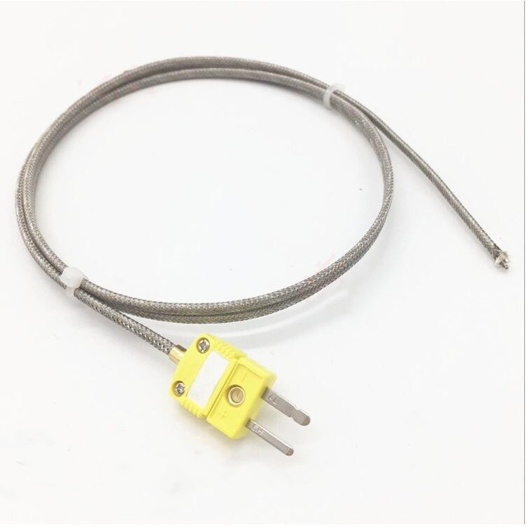 高温 热电偶K型 测温线 耐温1000度 炉温检测 探头 K型温度传感器