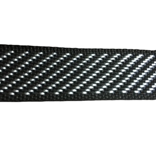 2cm black and white twill webbing polypropylene edging thickened hard encryption battery car mat edging spot direct supply PP
