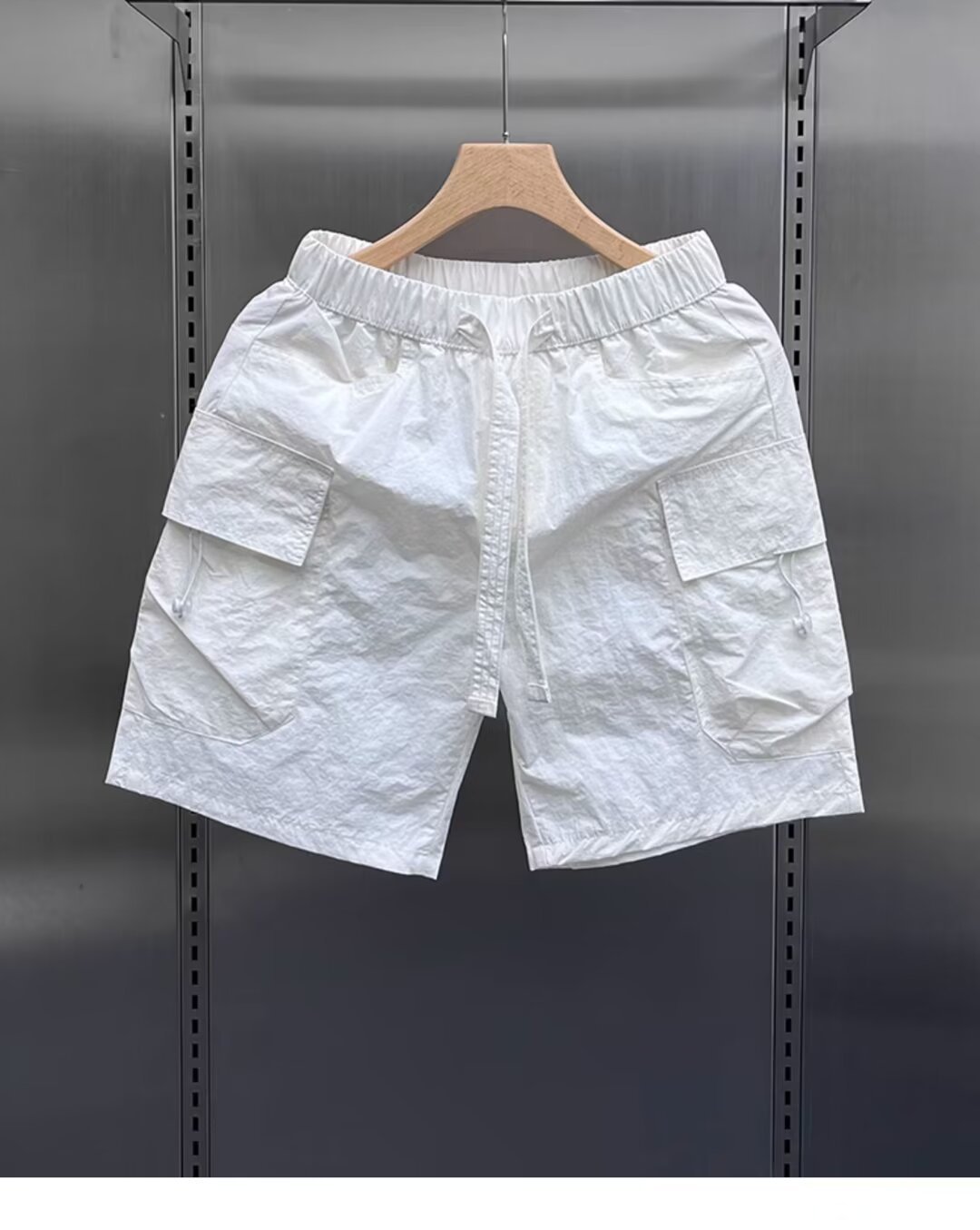 Ultra-Lightweight Men's Quick-Dry Cargo Shorts - Breathable Casual Athletic Shorts With Multiple Pockets For Summer, Beach, And Outdoor Activities_viptrois.com