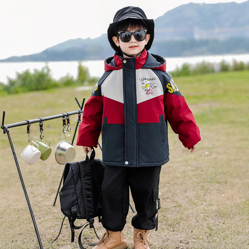 ALTMAN BOYS JACKET COTTON 2024 가을 및 겨울 재킷 어린이 분리 가능한 3 대 1 겨울 양털