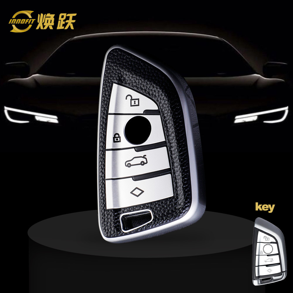 B1 TPU 완제품 블랙 가죽 패턴 실버