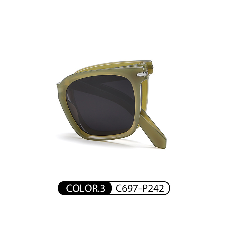 Nueva plegable gafas de sol TR90 ultra-ligero gafas de sol polarizadas 7530 protector solar a prueba de sol puede ser equipado con miopía gafas de sol polarizadas