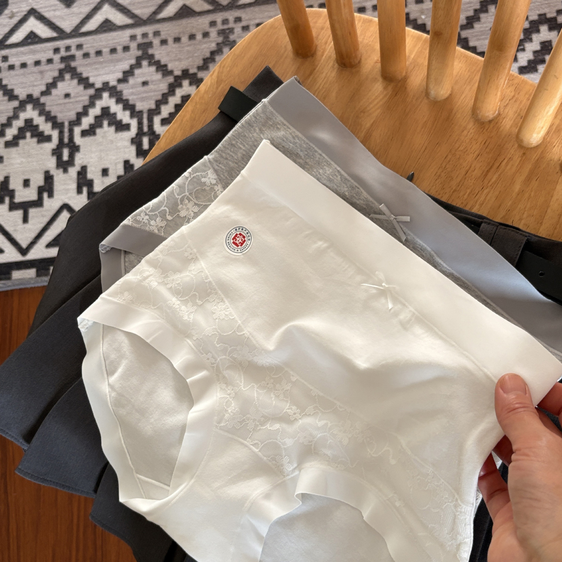 8920 Maternity Pants Large Size Skin-Friendly Pure Cotton 10A Antibacterial Crotch Lace High Waist Belly Support Breathable Girl Pregnancy Underwear