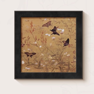 Butterfly flower room decorative painting / 30*30