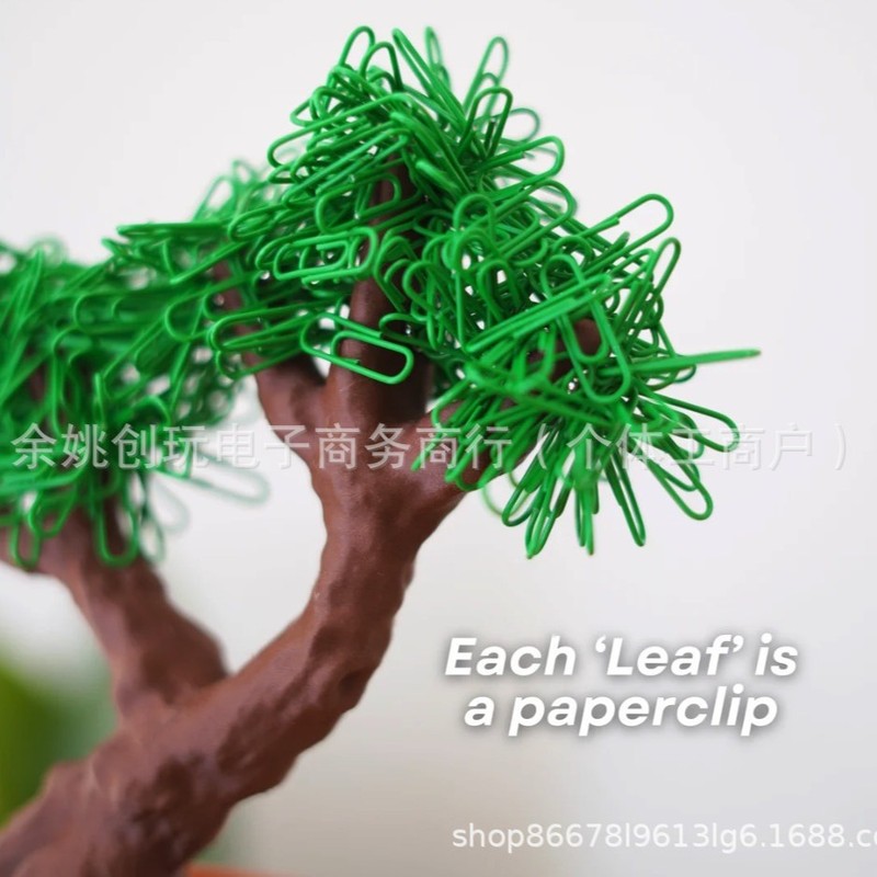 跨境新品Office Supply Bonsai,办公用品盆景旋转收纳盒盆栽装饰|undefined