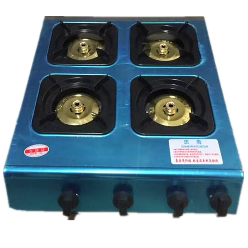 台式三头六头八头煲仔炉四头燃气砂锅灶液化气天然气商用不锈钢灶