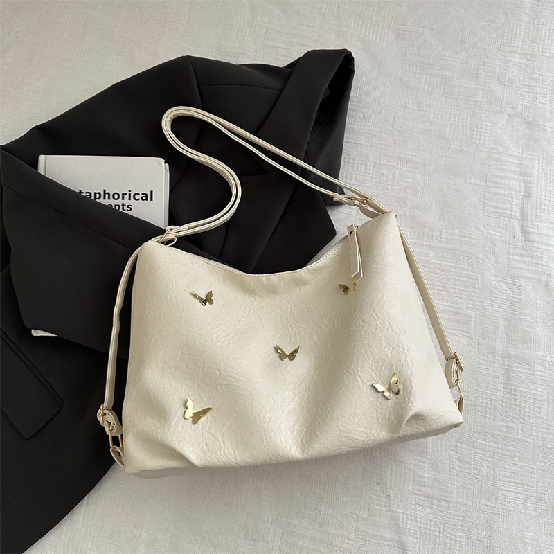 Nicho de diseño sensación de bolso de gran capacidad bolso de mujer 2024 nuevo invierno retro de hombro mochila de hombro