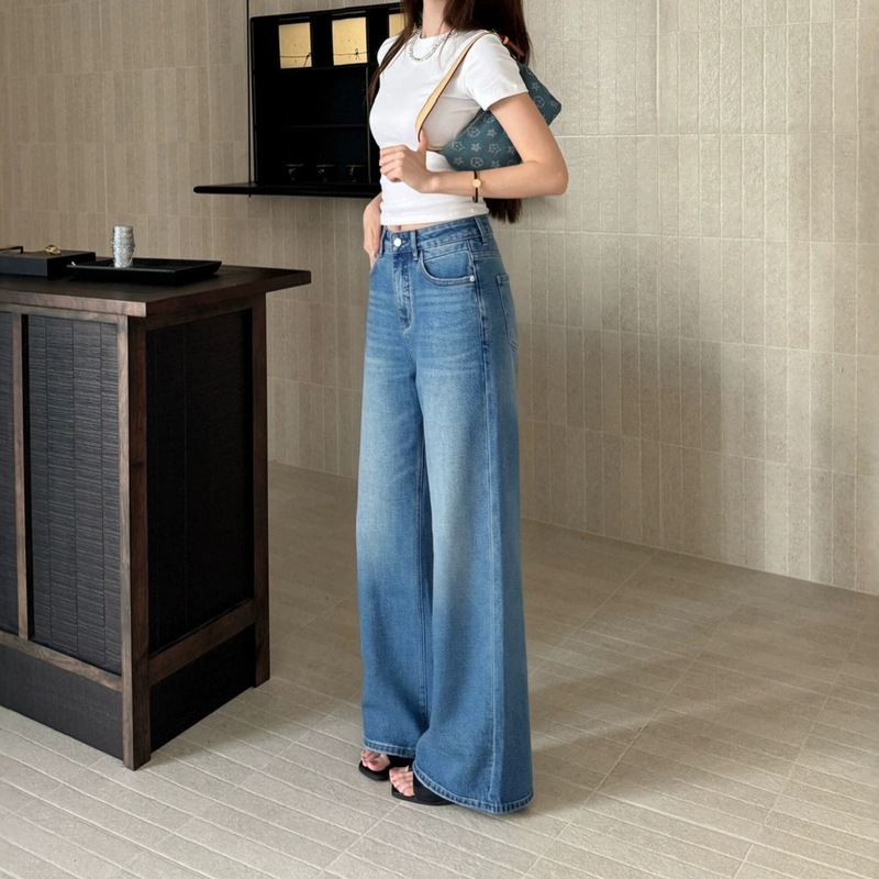 MO~TH~ER same style retro distressed wide-leg jeans, new autumn collection, high-waisted, straight-leg, loose, floor-length pants 6132 MO~TH~ER same style retro distressed wide-leg jeans, new autumn collection, high-waisted, straight-leg, loose, floor-length pants 6132