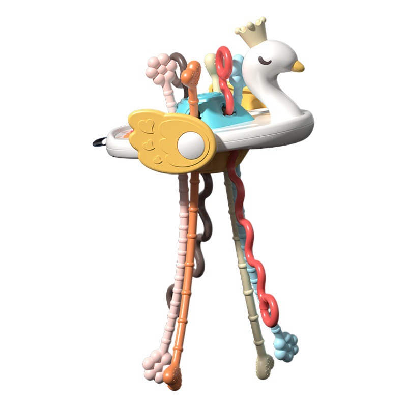 Bebé transfronterizo platillo volador bombeo Lala educación temprana mano pelota juguete seis meses de edad bebé puede morder Juguetes