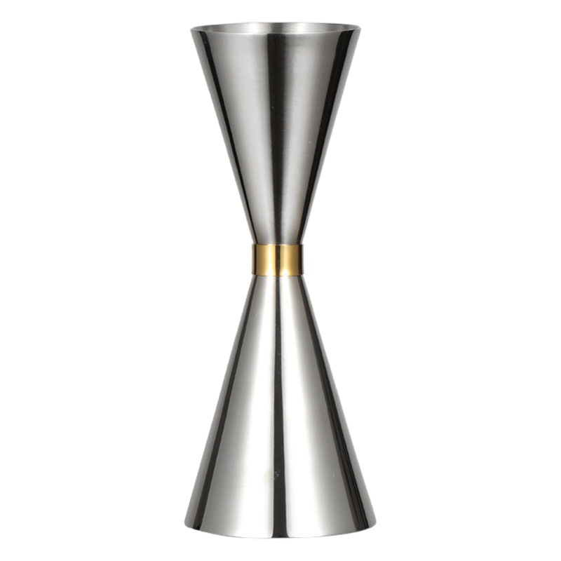 304 stainless steel integrated measuring cup European wine measuring device ounce with scale double-headed bar cocktail tool