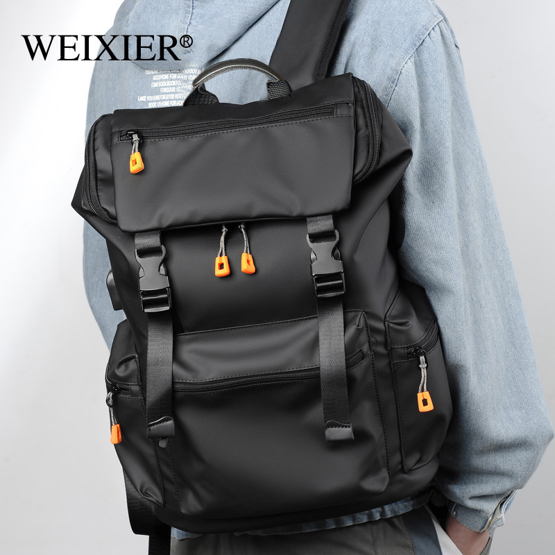 New Backpack for Men's Business and Leisure, Large Capacity Travel Bag, Computer Backpack, Junior High School Student Backpack, Backpack for Men_voghion.com