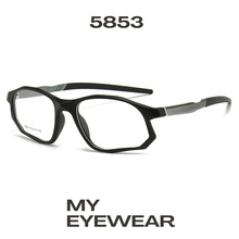 5853大码男款TR90框铝镁弹簧镜架oakl风格近视眼镜框原创设计