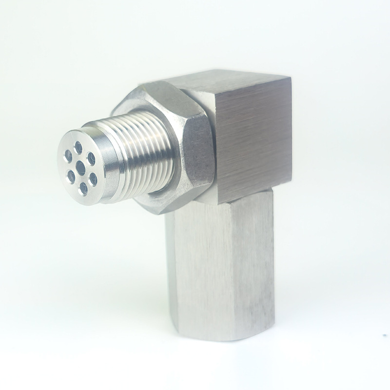 In-Stock Cross-Border Hot-Selling Car Modification Parts Stainless Steel Sensor 90-Degree Extension Connector M18*1.5