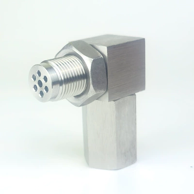 In-Stock Cross-Border Hot-Selling Car Modification Parts Stainless Steel Sensor 90-Degree Extension Connector M18*1.5 (Automotive Sensors)