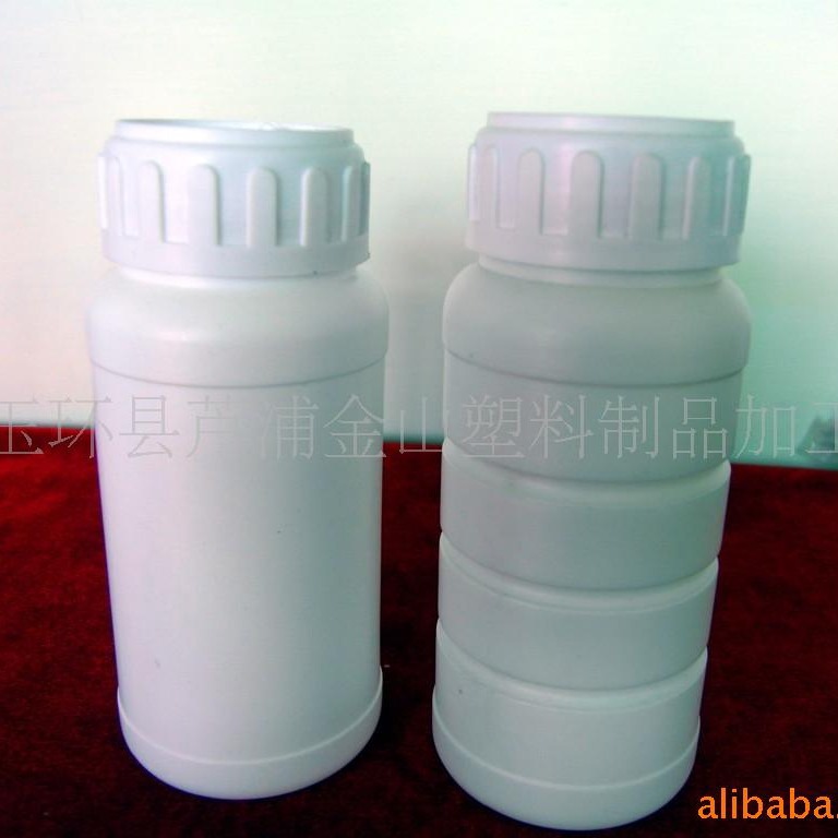 供应300ml农药大口瓶吹塑 250MLPE单层.高阻隔复合草帽盖带量杯盖