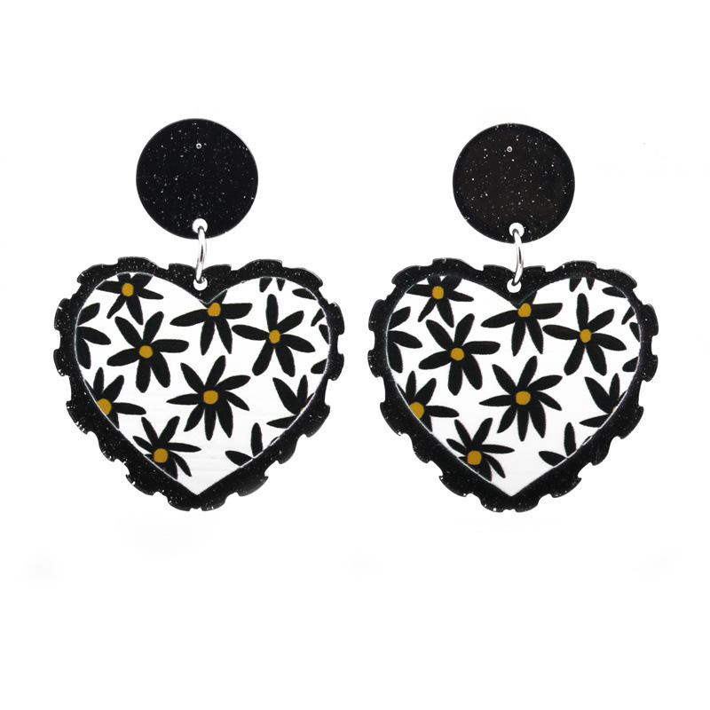 Estilo coreano verano acrílico pendientes encantadores pendientes de mujer europeos y americanos transfronterizos tridimensionales nube oscura nube pendientes