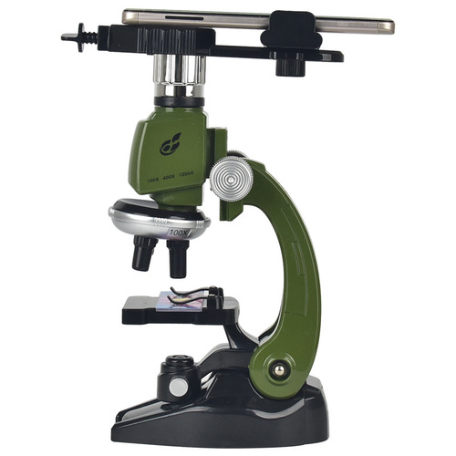 Elementary school students' microscope toy science experiment children's student educational high-power biological microscope with mobile phone holder