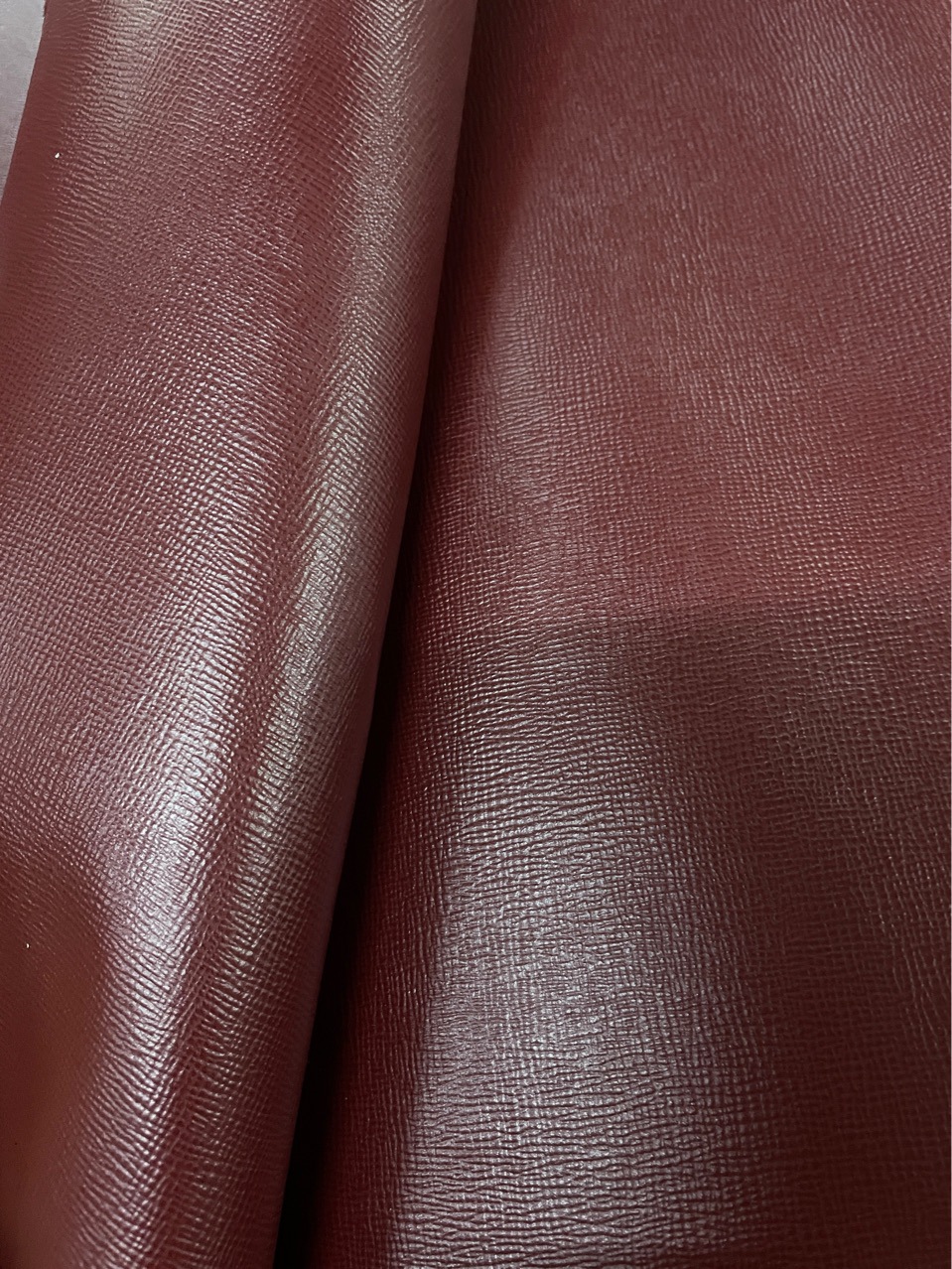 進口手工DIY真皮皮料彩色十字纹頭層牛皮料箱包鞋子手帐手机壳