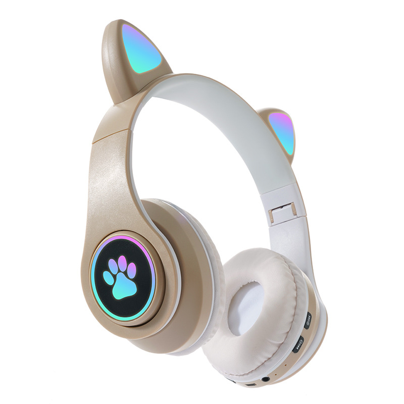 Transfronterizo nuevo B39B que emite luz orejas de gato lindo gato garra fresco auricular Bluetooth juego de auriculares lote