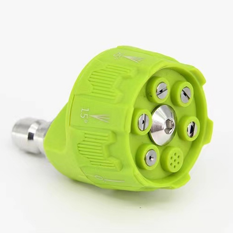 Accesorios de boquilla de lavadora de alta presión pistola de agua 1/4 conector rápido 3000psi multifuncional Boquilla DE SEIS en uno