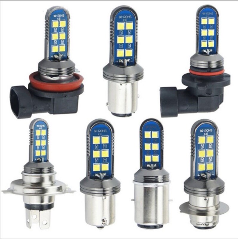 Car Led Anti-Fog Lamp H8 H11 9005 9006 H4 H7 H3 High Power 9-80V Wide Voltage Fog Bulb